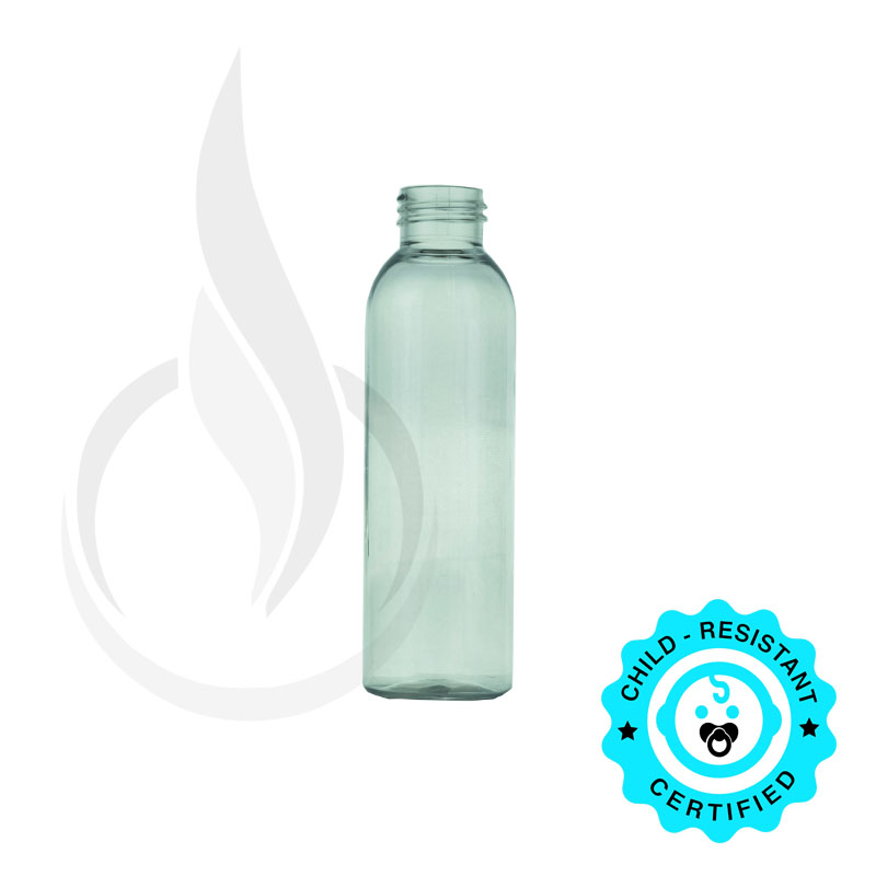 120ml Cosmo Round PET Plastic Bottle 24-410